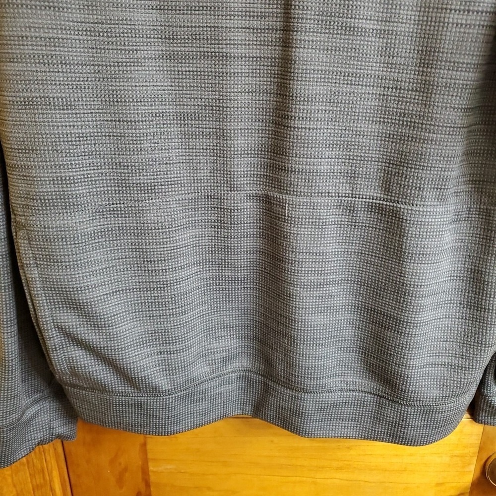 American Eagle Med Hoodie Mens Gray Flex Logo Graphic Pullover Sweatshirt Active - Picture 6 of 10